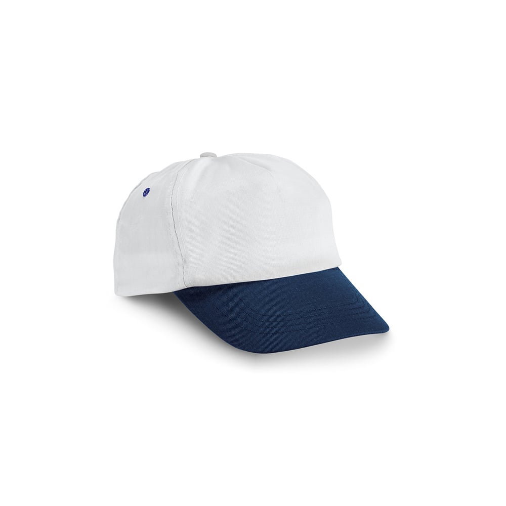 Hi!dea Cap Stefano, polyester, white with dark blue