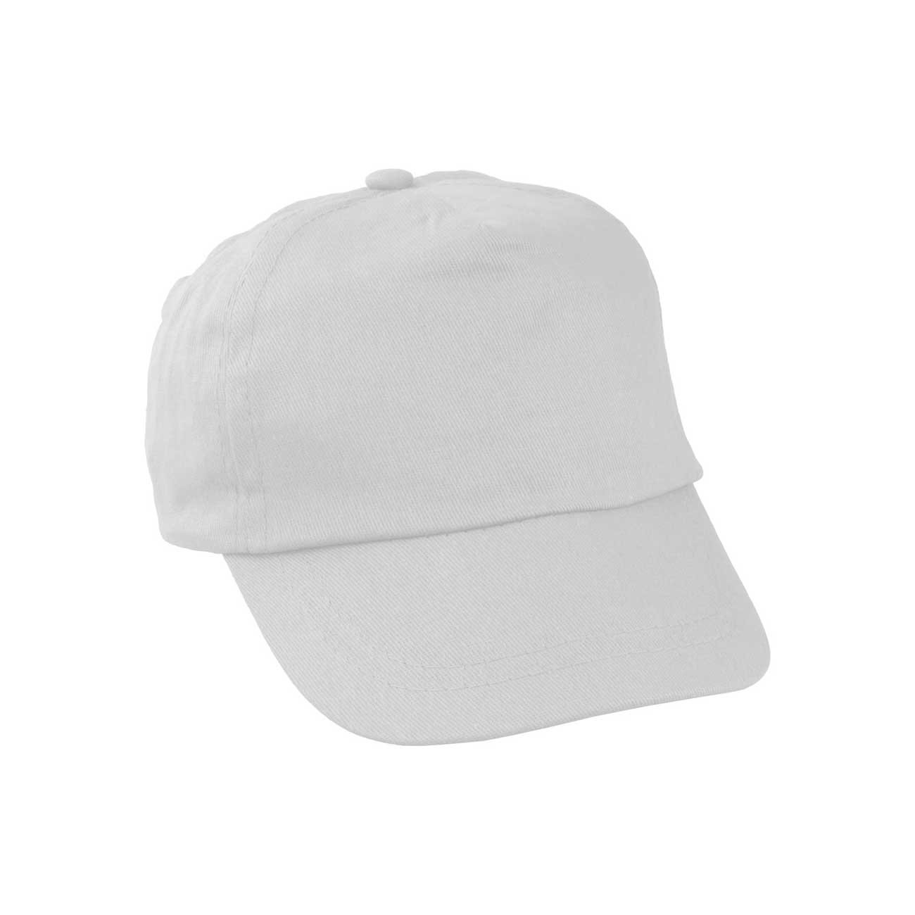 Cool Baseball Cap Sportkid, 5 Panels, Kids, Cotton, White