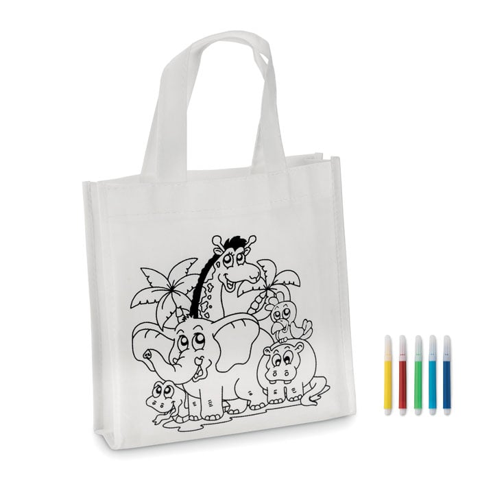 More Than Gifts Bag Shoopie, for Colouring, with 5 Markers Included