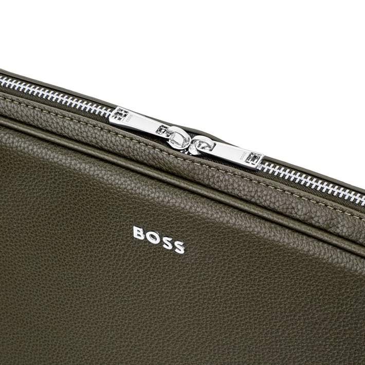 Hugo Boss Чанта за лаптоп Classic Grained, зелена