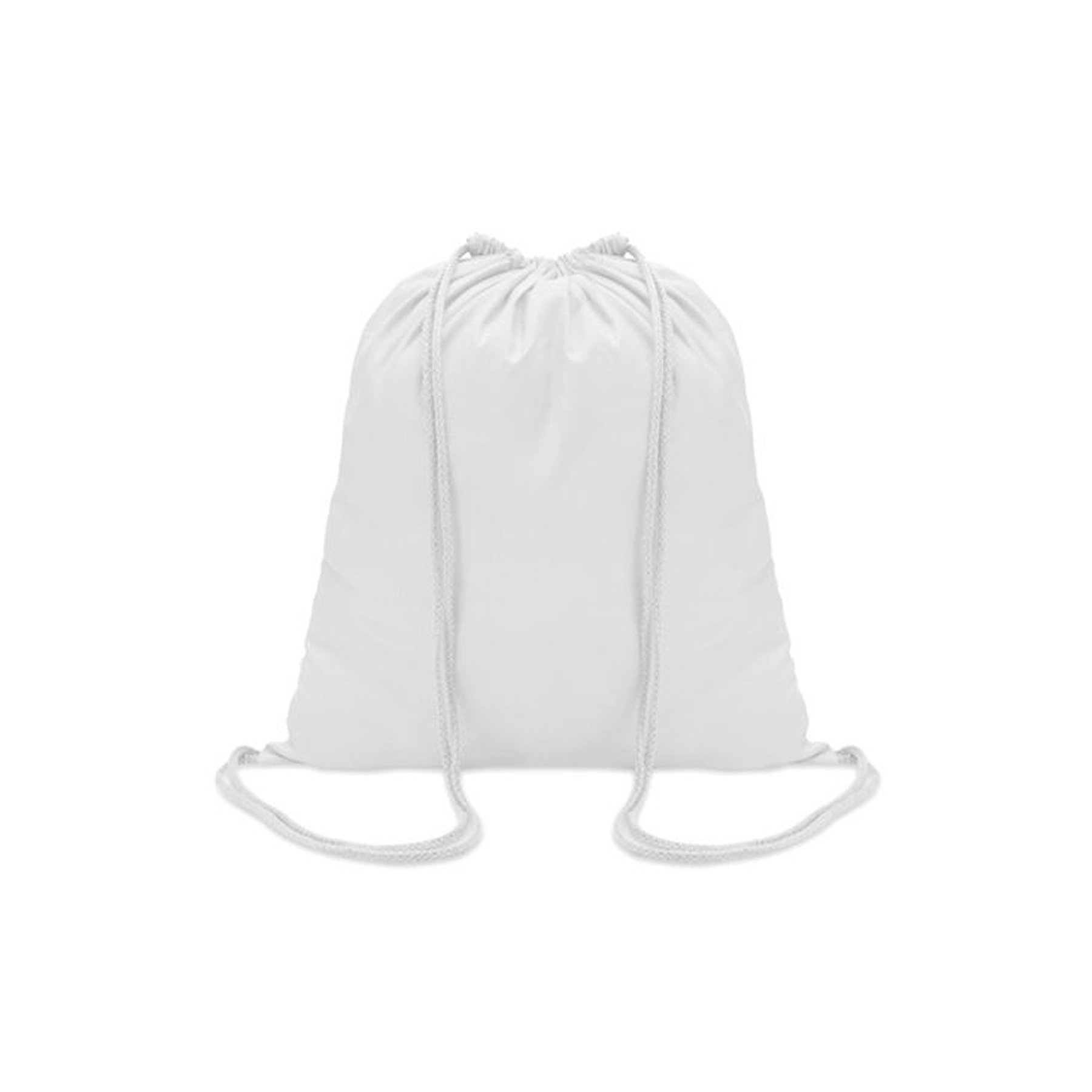 More Than Gifts Sports Bag Colored, drawstring, cotton, white