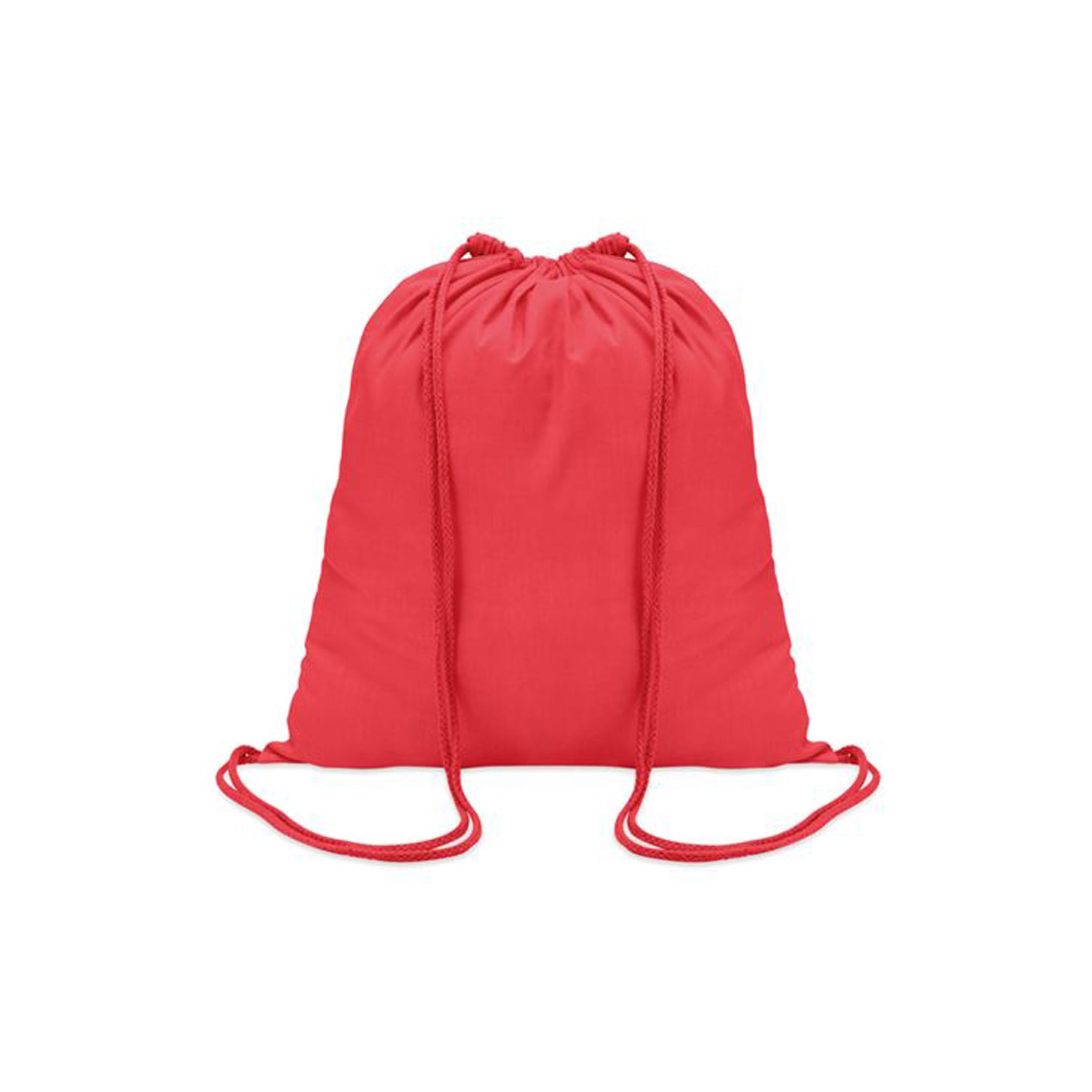 More Than Gifts Sports bag Colored, drawstring type, cotton, red