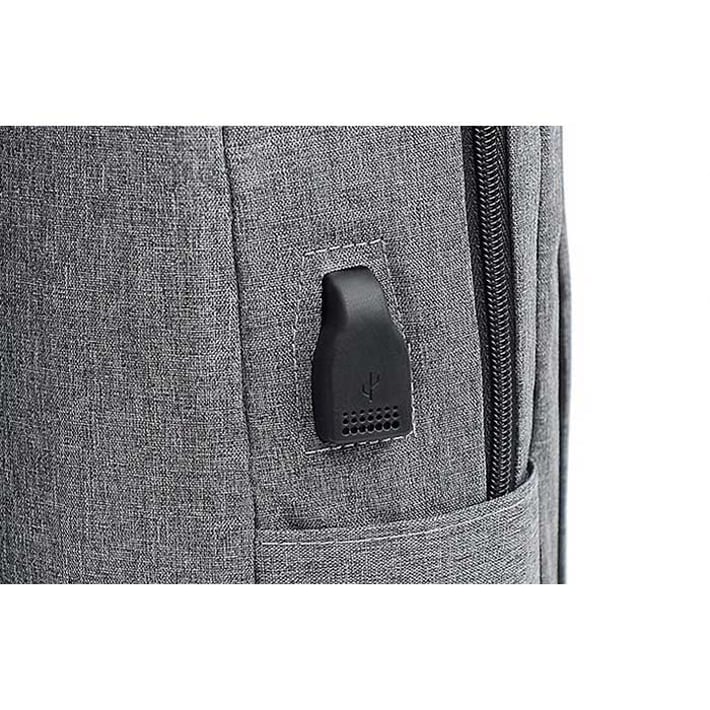 Office 1 Комплект раница за лаптоп, чанта и несесер Casablanca, 3 в 1, полиестер, сиви