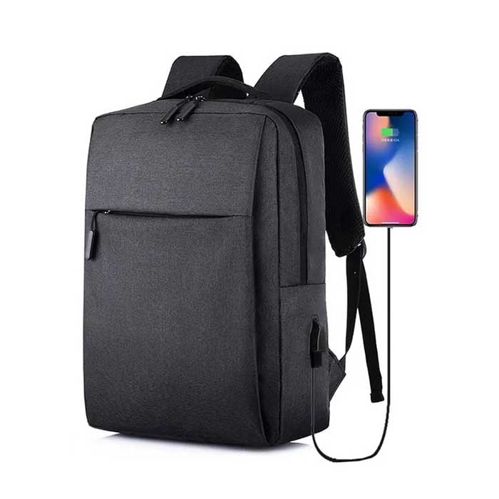 Matrix Laptop backpack, 15.6'', 40 x 30 x 12 cm, polyester, dark gray