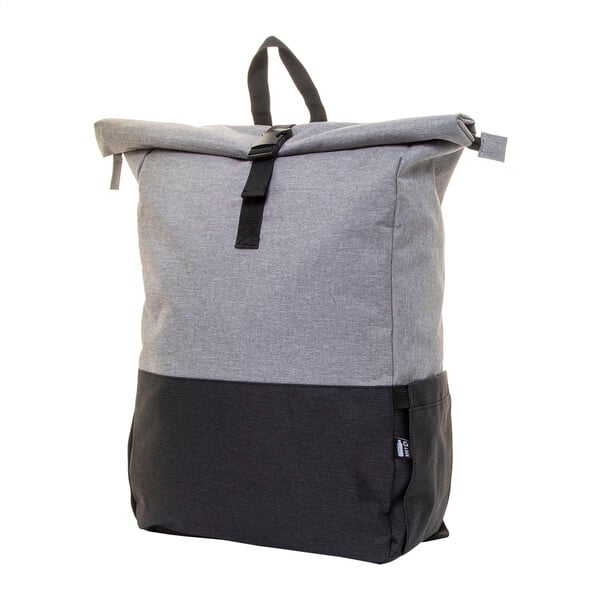 Laptop backpack Carnegie, 15'', 300D polyester, grey-black