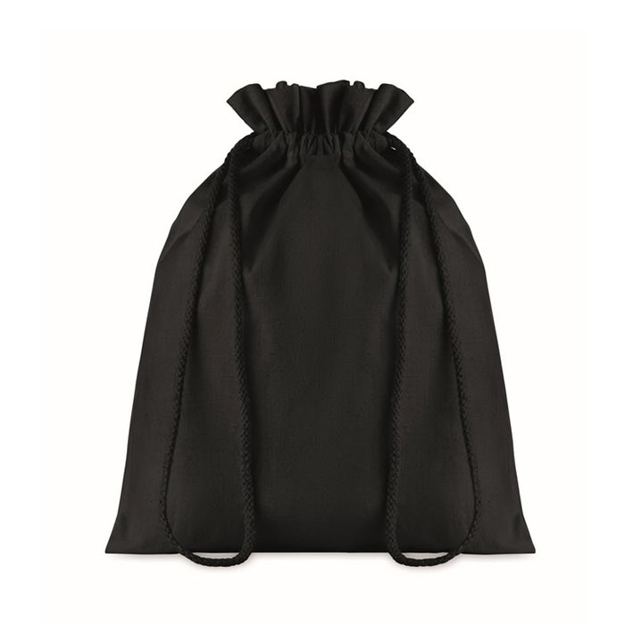 More Than Gifts Drawstring backpack Taske, cotton, 105 g/m2, 250 x 320 mm, black