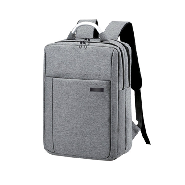 Laptop Backpack Casual, 15.6'', with double hidden zipper, gray
