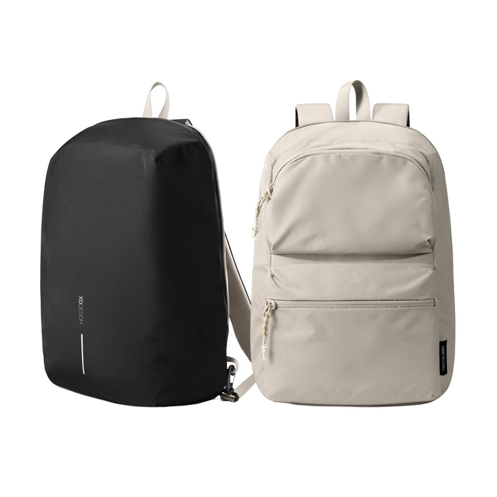 XD Backpack Design Switch, reversible, 16'', 22 L, beige and black