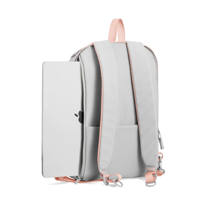 XD Backpack Design Switch, reversible, 16'', 22 L, grey and pink