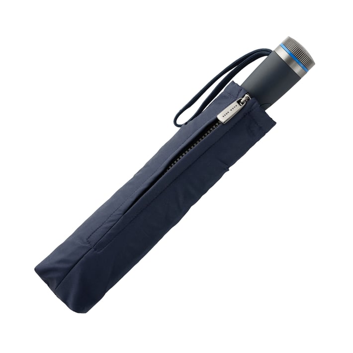 Hugo Boss Umbrella Gear, foldable, black-blue