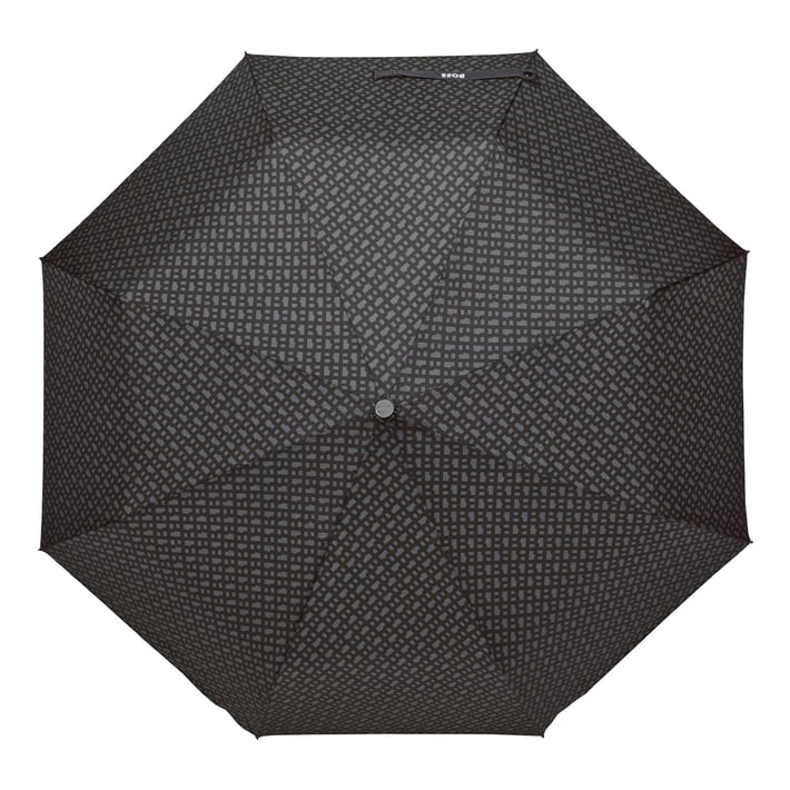 Hugo Boss Чадър Monogramme Pocket, тъмносив