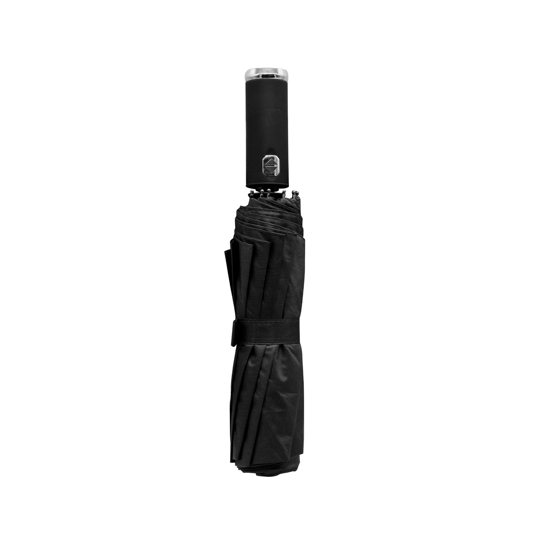 Flashlight umbrella, automatic, O102 cm, handle-torch, black