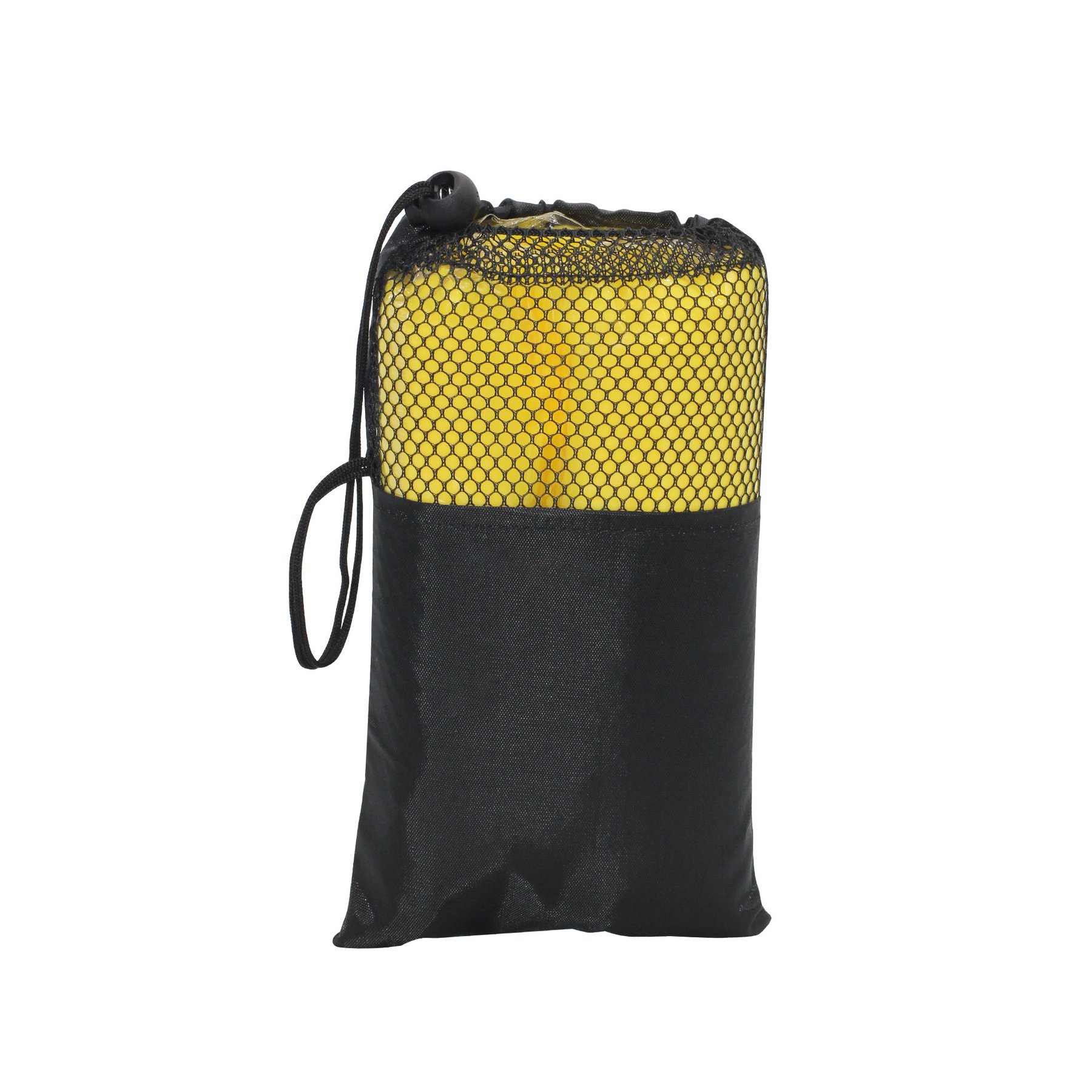 Raincoat Rainman, with hood, in bag with pocket, 140 x 203 cm, yellow