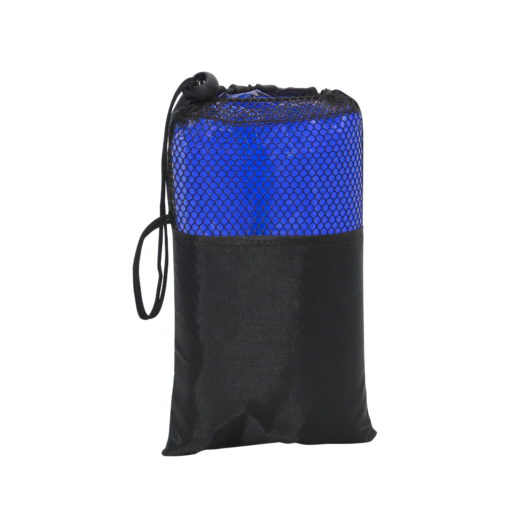 Raincoat Rainman, with hood, in bag with pocket, 140 x 203 cm, blue