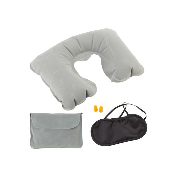 Cool Travel Pillow Skycap, inflatable, gray