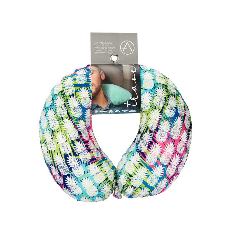 Travel pillow Vaiven, memory foam, with decorative design, assorted