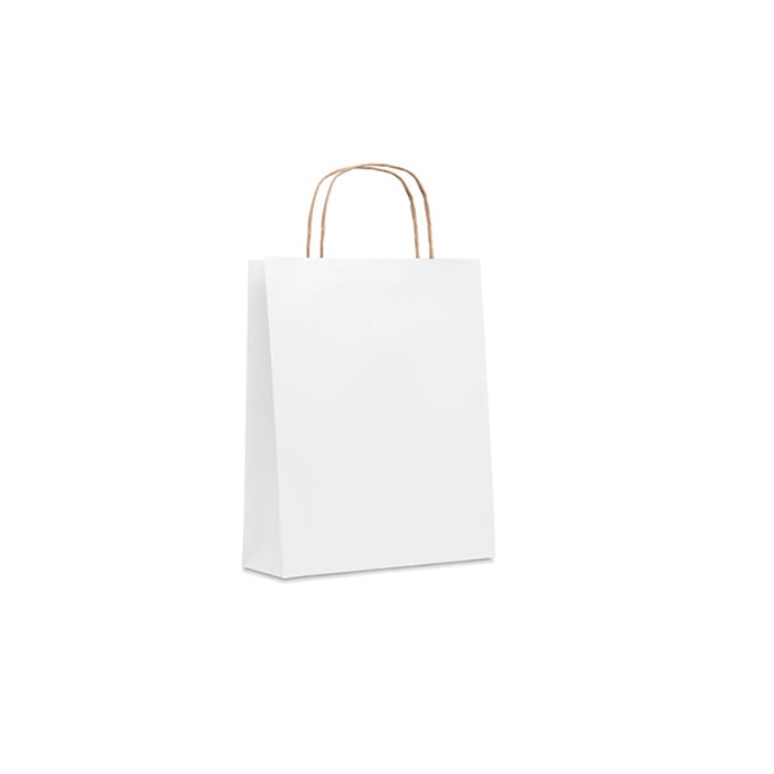 More Than Gifts Paper Bag Paper Tone, Size S, 18 x 8 x 21 cm, White