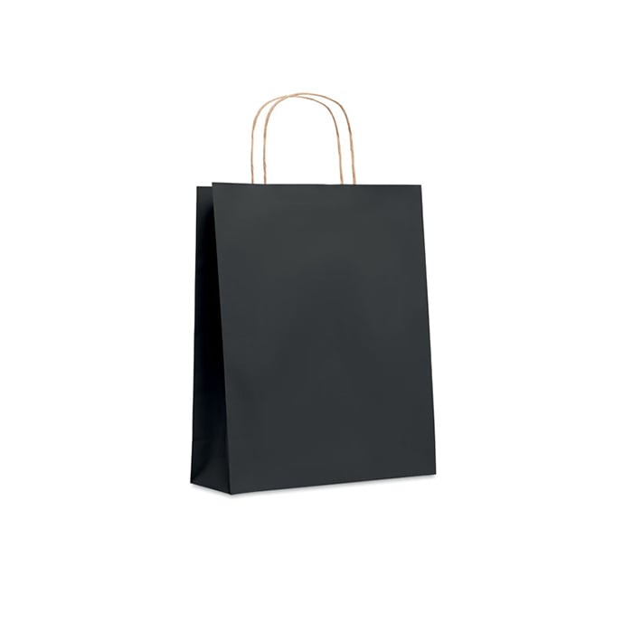 More Than Gifts Paper bag Paper Tone, size M, 25 x 11 x 32 cm, black