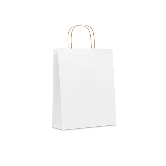 More Than Gifts Paper bag Paper Tone, size M, 25 x 11 x 32 cm, white