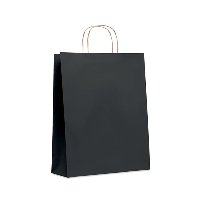 More Than Gifts Paper bag Paper Tone, size L, 32 x 12 x 40 cm, black