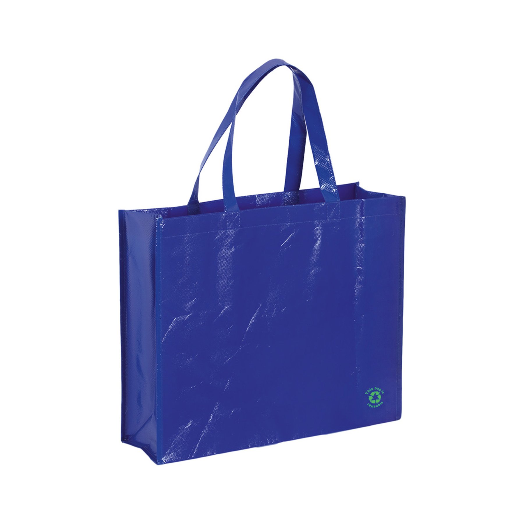 Cool Tote Bag Flubber, non-woven fabric, 40 x 35 x 13 cm, blue