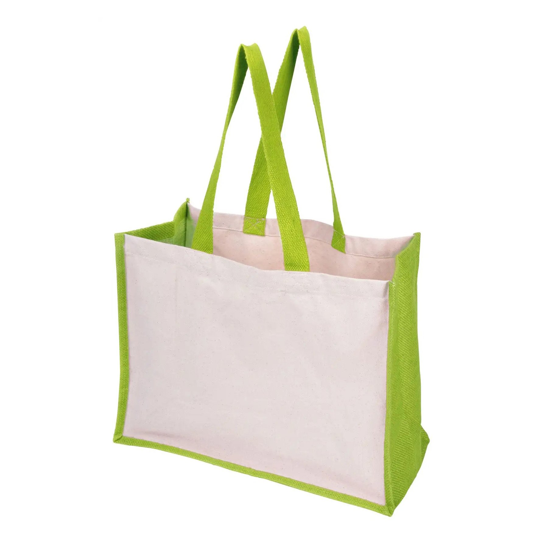 TOPS Bag Future, Cotton and Jute, 42 x 19 x 33 cm, Green