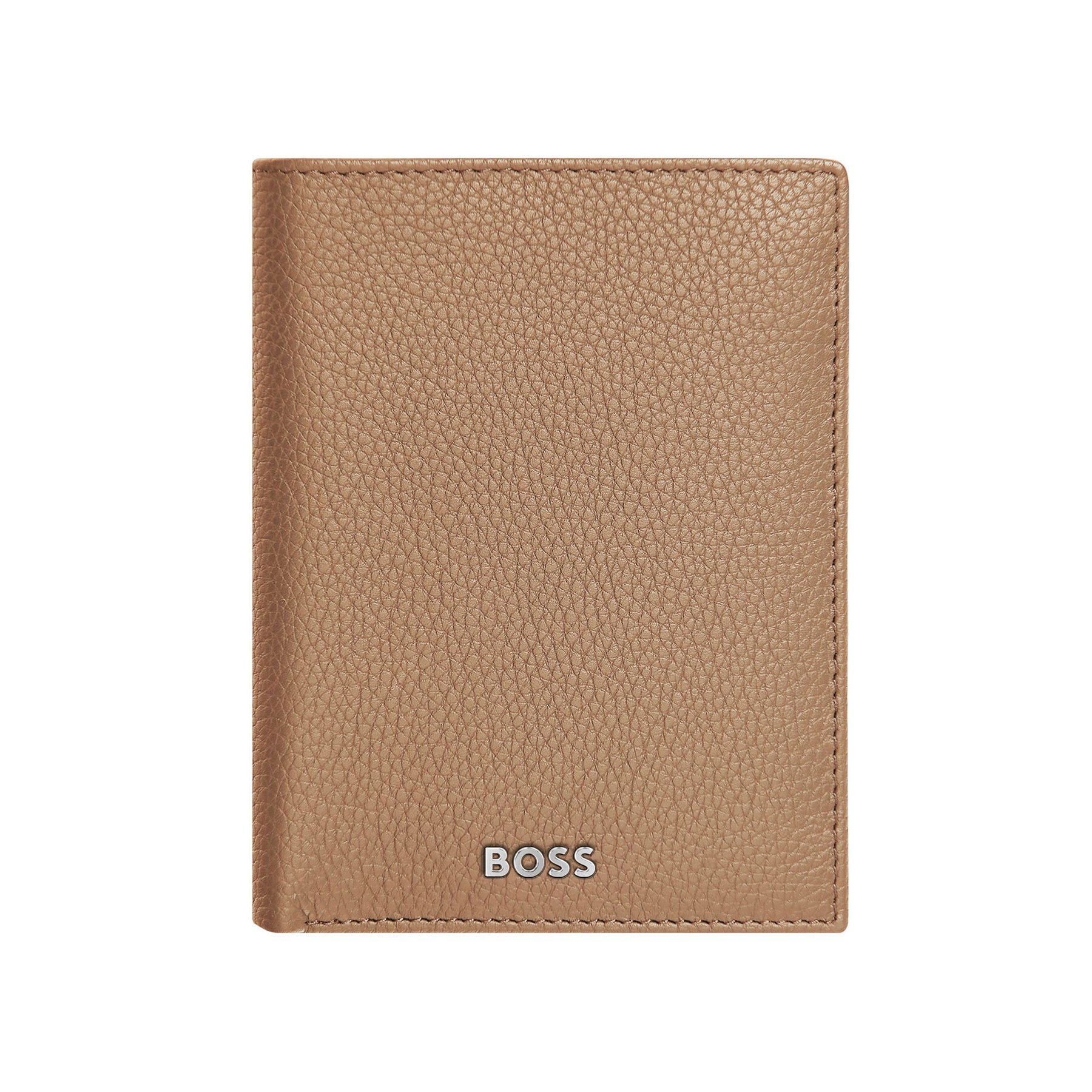Hugo Boss Wallet Classic Grained, vertical, with flap, caramel