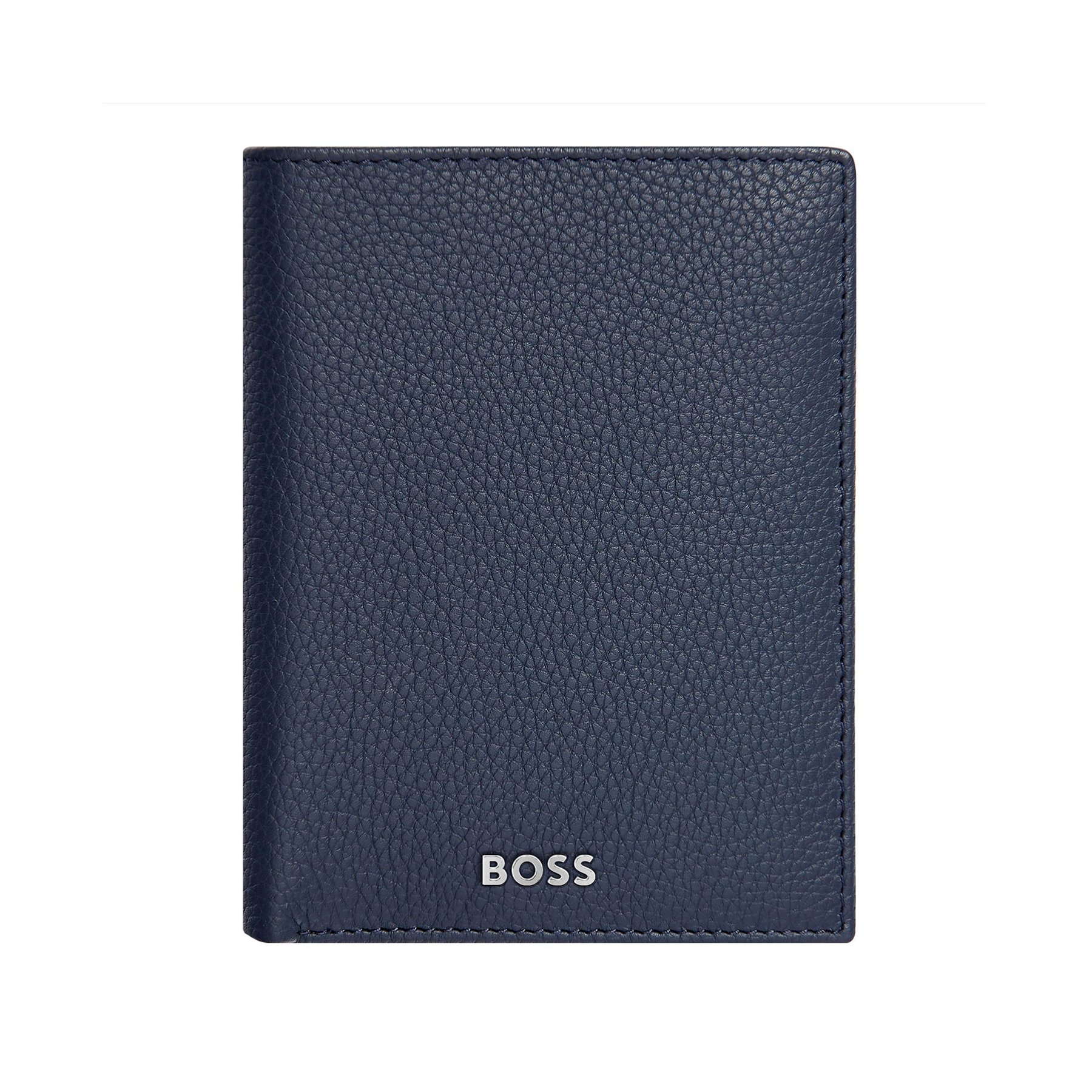 Hugo Boss Wallet Classic Grained, vertical, with flap, dark blue