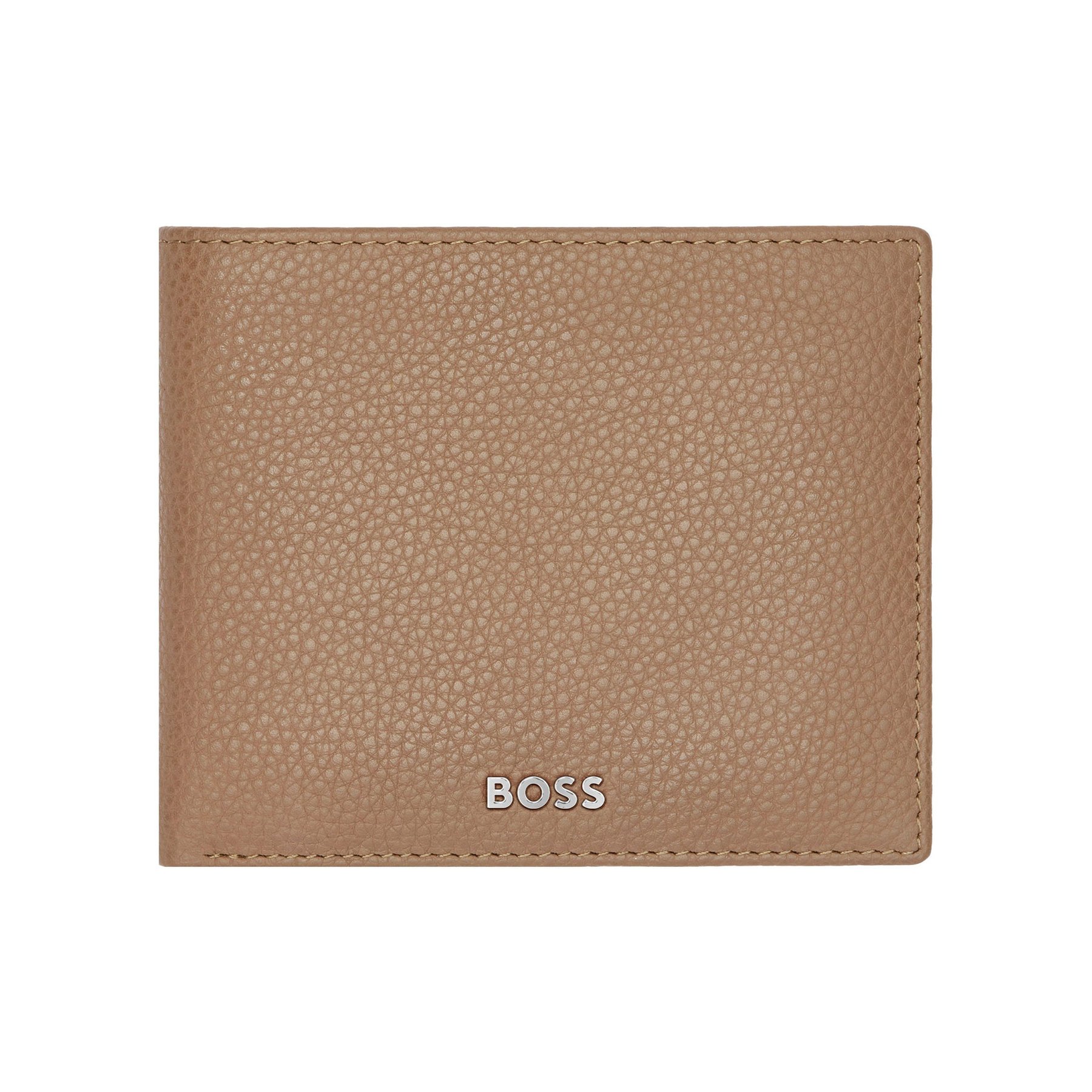 Hugo Boss Wallet Classic Grained, with coin pocket, caramel