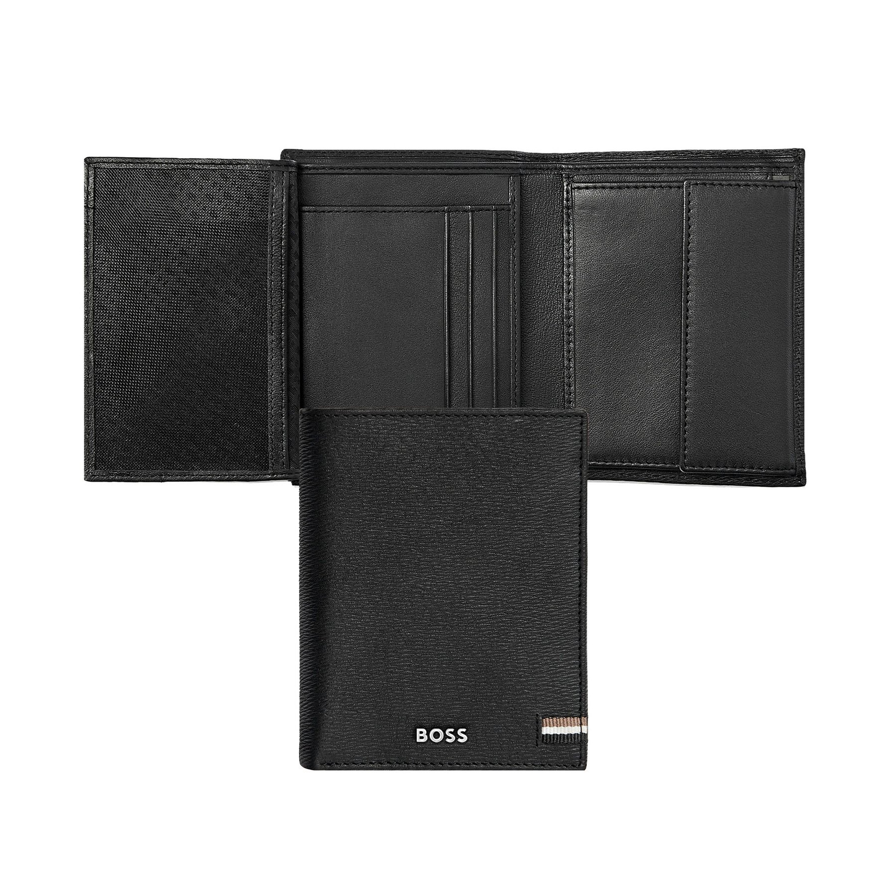 Hugo Boss Wallet Iconic, vertical, with flap, black