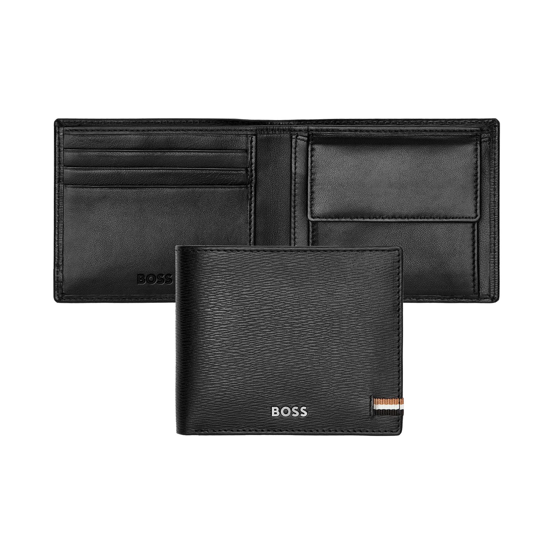 Hugo Boss Wallet Iconic, with coin pocket, black