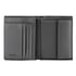 Hugo Boss Портфейл Saffiano, с капак и отделение за монети, сив