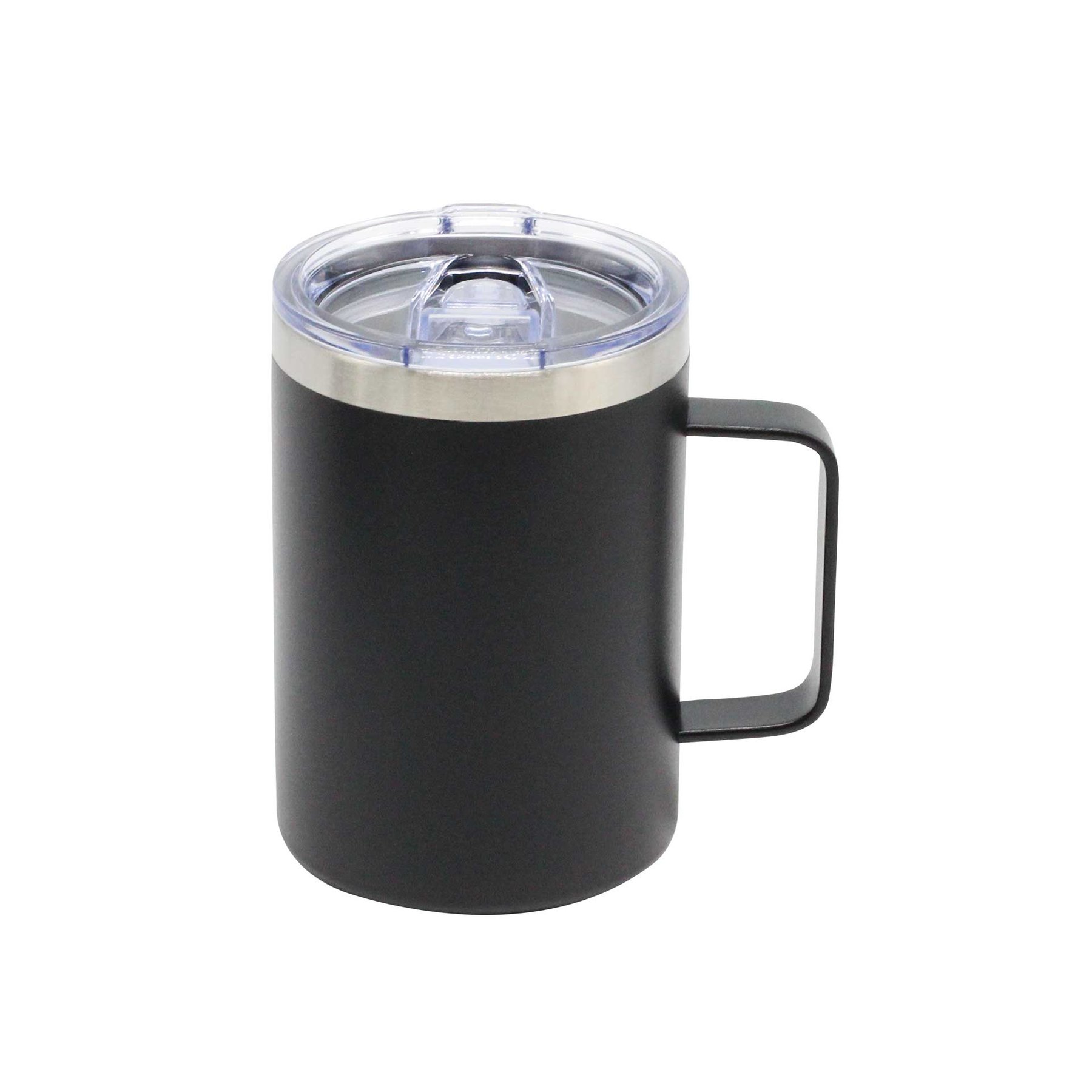 Heat Travel mug, metal, 350 ml, black