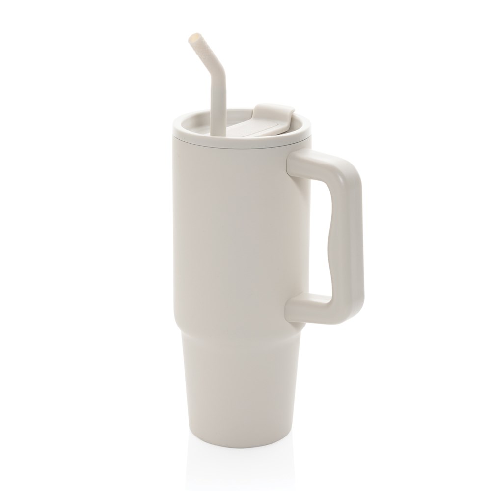 Thermal mug Embrace, metal, with lid, 900 ml, beige