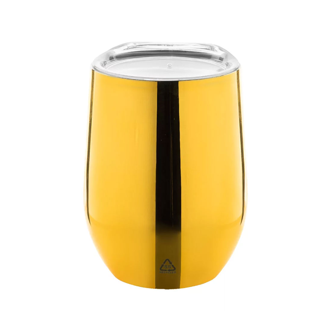 Thermal mug Cool Rebby Oro, with lid, 350 ml, gold
