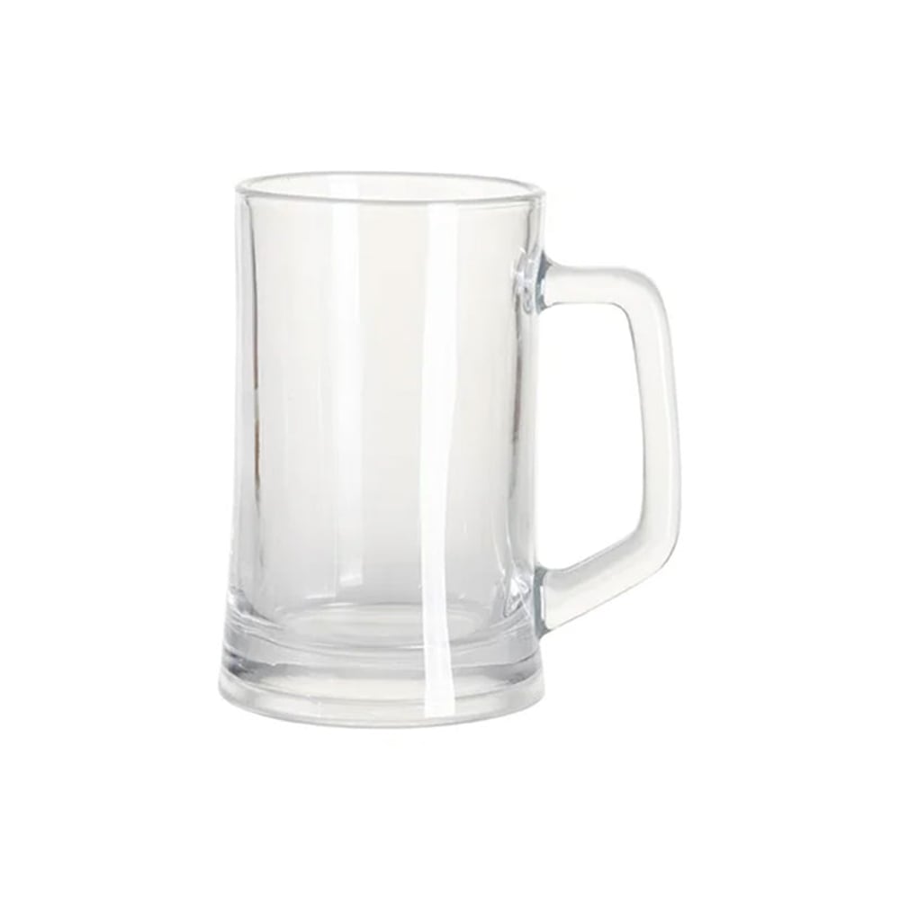 BESTSUB Халба за бира, стъклена, прозрачна, 360 ml