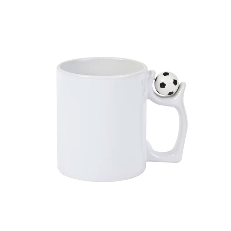 BESTSUB Football Design Mug, 325 ml, white