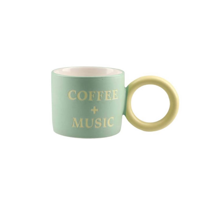 Takk Lucy Mug, quotes, ceramic, matte finish, assorted, 1 pc