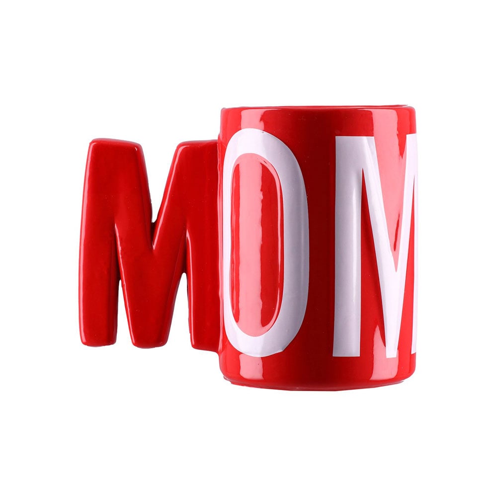 Takk Toby Mug, “Mum”, ceramic, red