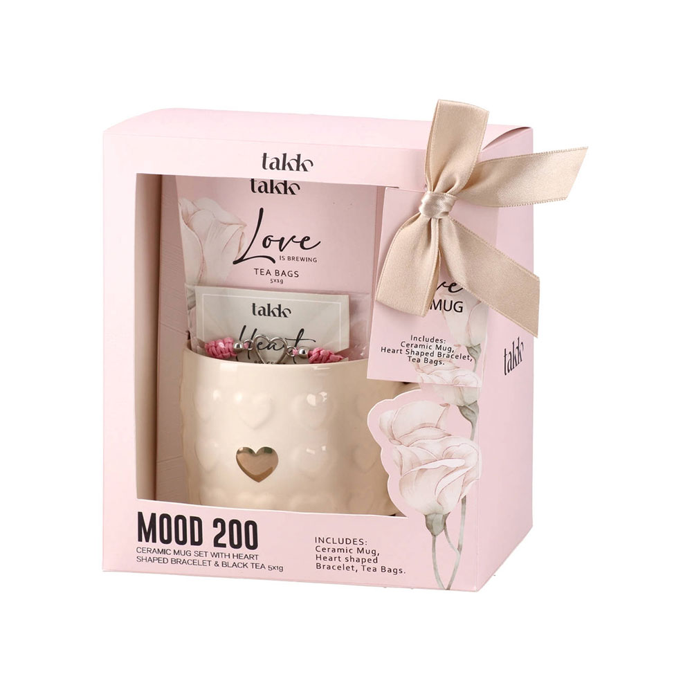 Чаша Takk Toby, керамична, с 5 g чай и гривна