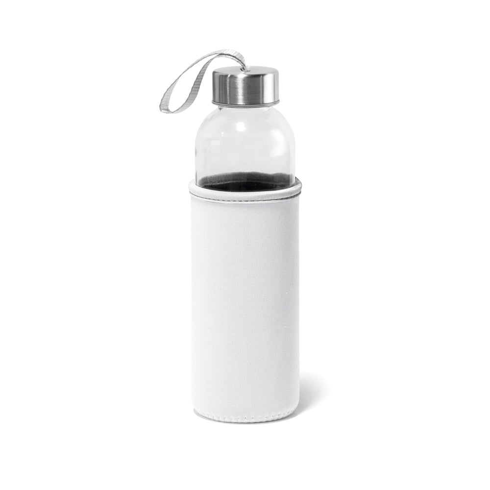 Raise Bottle, glass, with white sleeve, 520 ml