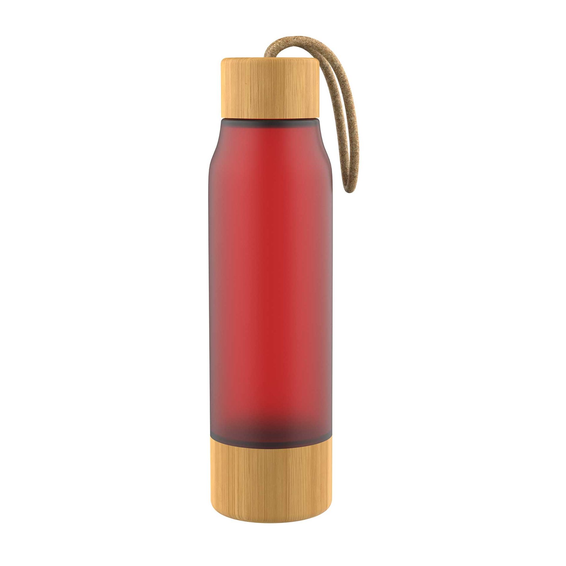 Endless Bottle, borosilicate glass, 480 ml, red