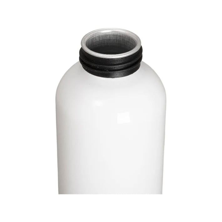 BESTSUB Бутилка, спортна, алуминиева, със сребриста капачка, 700 ml, бяла