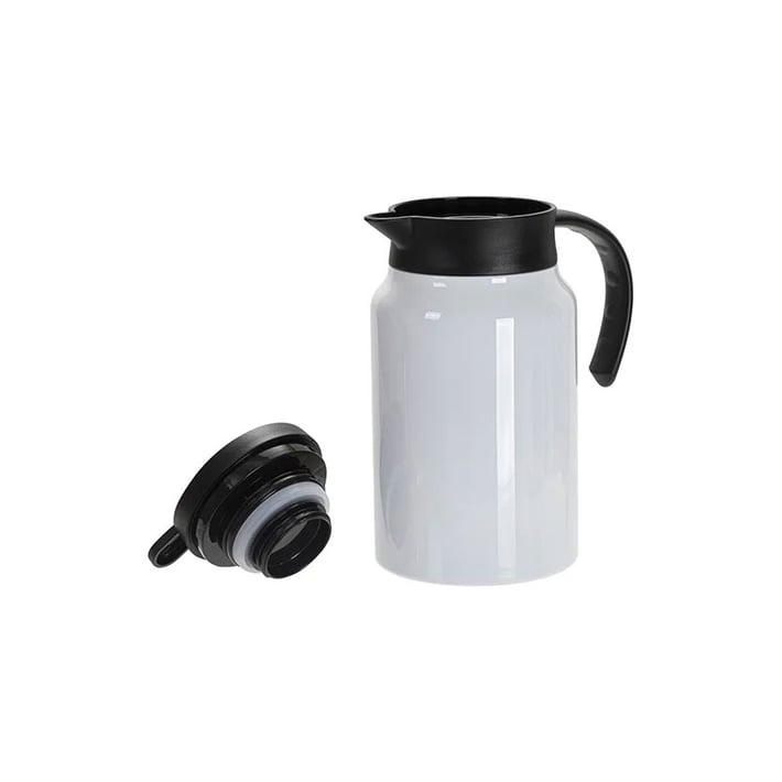 BESTSUB Термокана, с дръжка и капак, 1.5 L, бяло-черна