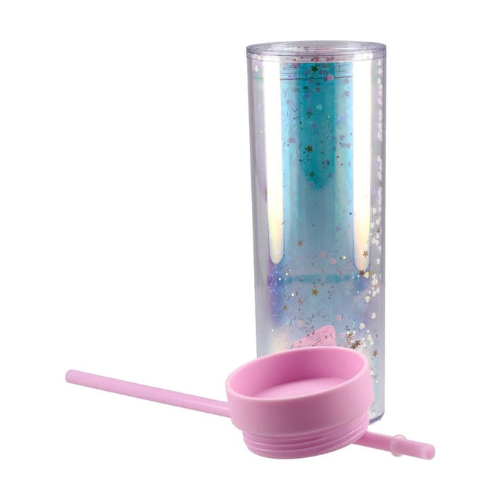 Бутилка Takk Style Trend, със сламка, 470 ml, асорти