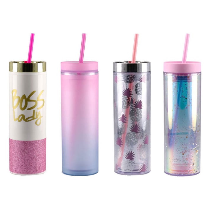 Бутилка Takk Style Trend, със сламка, 470 ml, асорти