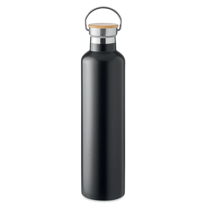 More Than Gifts Helsinki Thermos, double-wall vacuum, 1 L, black