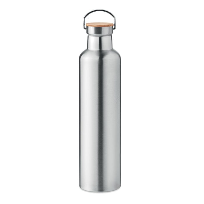 More Than Gifts Helsinki Thermos, double-wall vacuum, 1 L, silver
