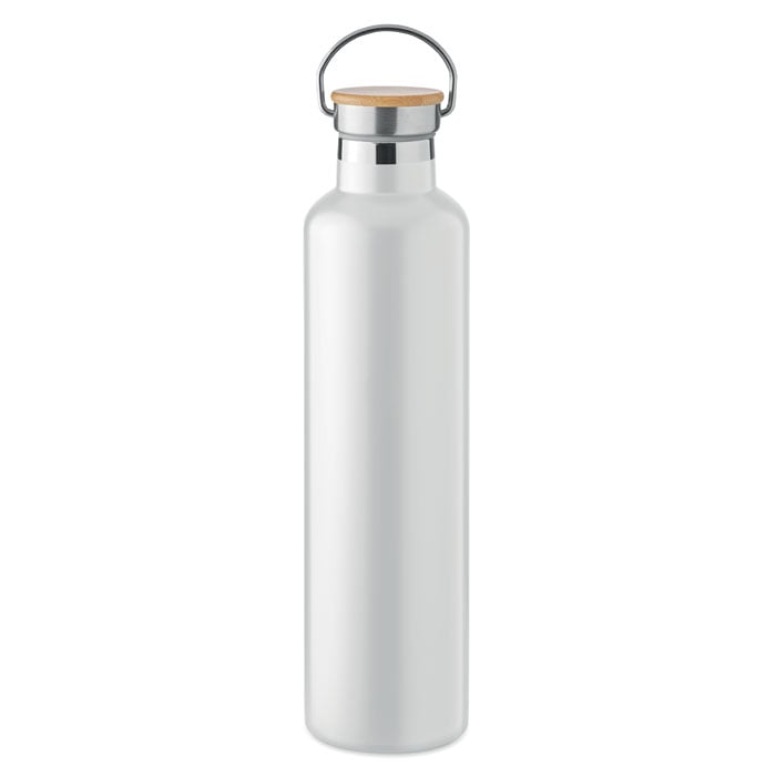 More Than Gifts Helsinki Thermos, double-wall vacuum, 1 L, white