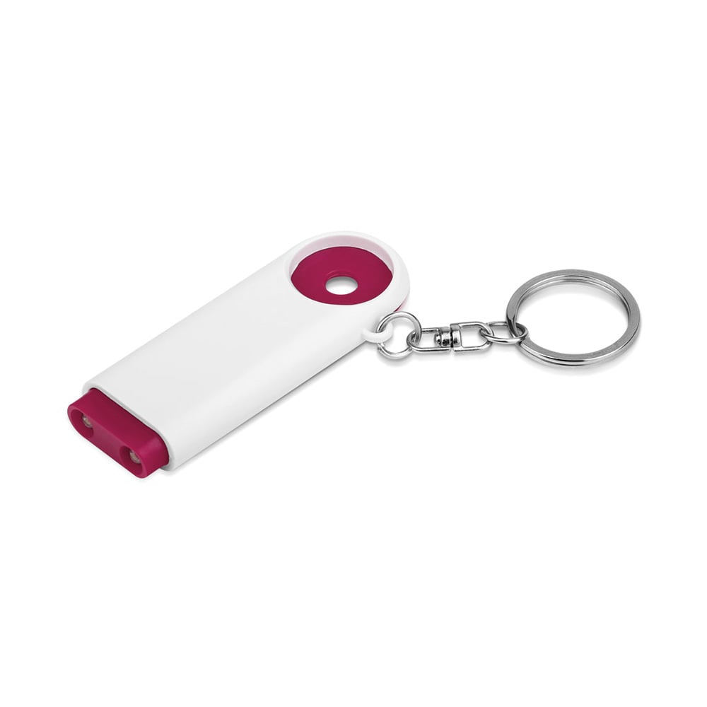 Keychain Token, 7 x 1 x 2.5 cm, burgundy